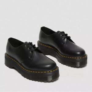 DR. MARTEN 1461 SMOOTH LEATHER PLATFORM SHOES